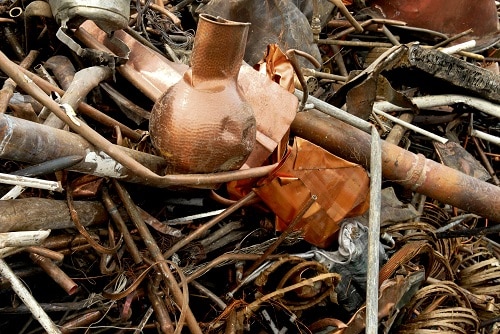 Copper scrap before recycling