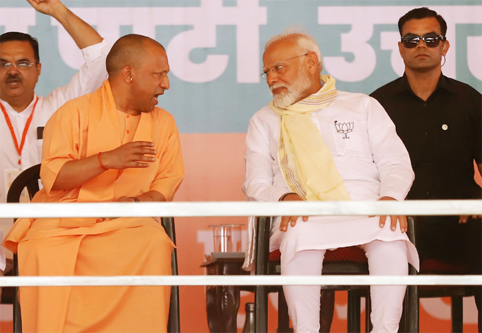Prime Minister Narendra Modi and Uttar Pradesh Chief Minister Yogi Adityanath
